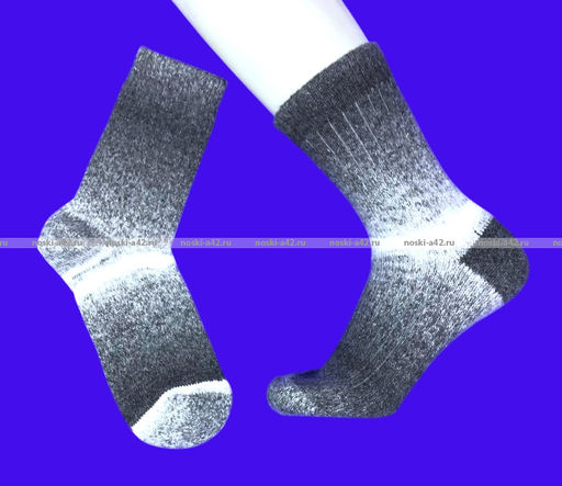 Цена за 10 пар. Термоноски МУЖСКИЕ медицинские из шерсти ламы арт. 7141