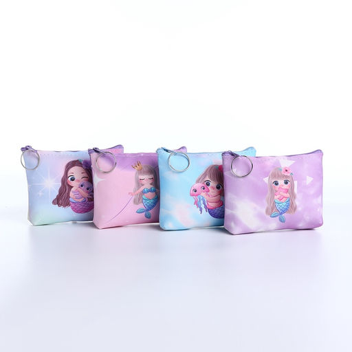 Цена за 2 шт. Кошелёк детский «Русалки», монетница, на молнии, МИКС