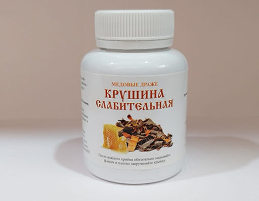 Медовые драже КРУШНИНА слабительная, 90 гр