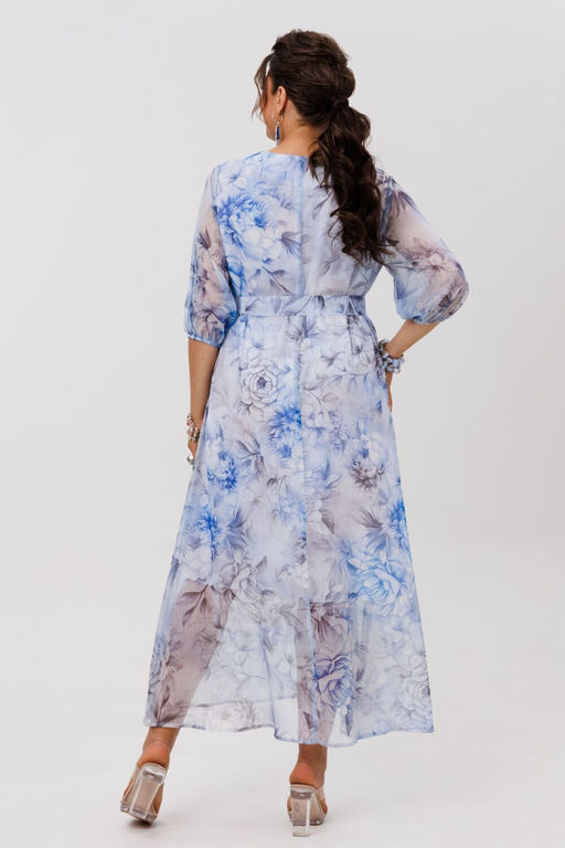 Платье ANELLI 1605 аквамариновый пион  фото 9