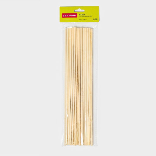 Цена за 2 шт. Палочки-дюбели для кондитерских изделий Доляна, 30 см, d=5 мм, набор 20 шт., бамбук  фото 5