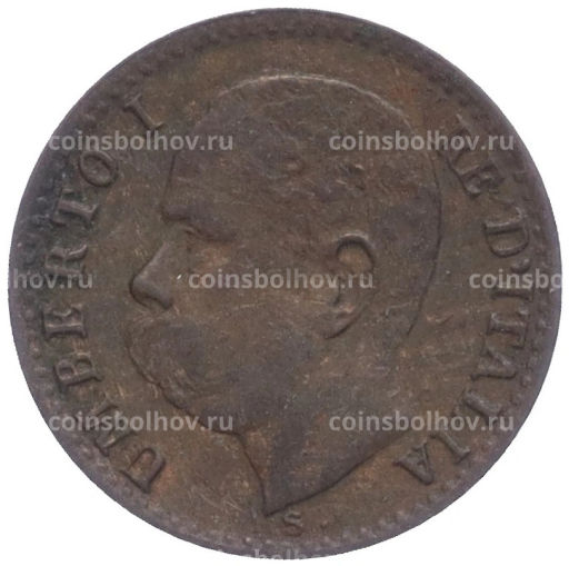 Монета 1 чентезимо 1895 года Италия