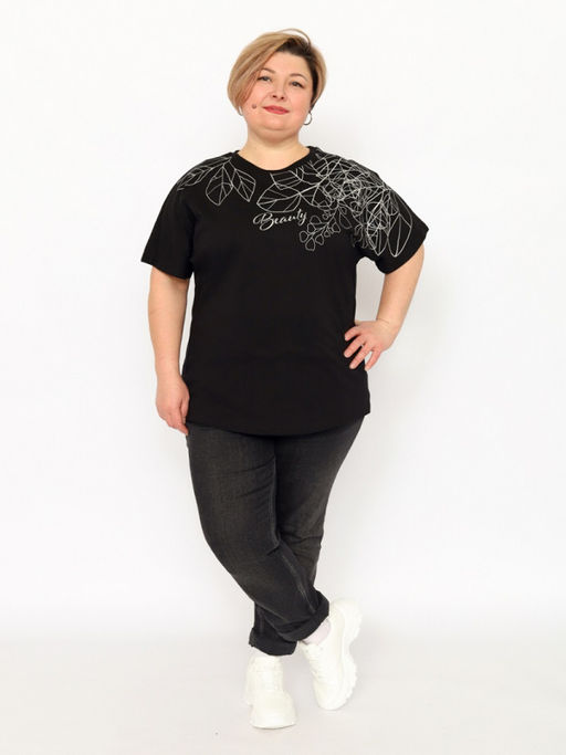 CRB wear / CSLW 60380-22 Футболка женская,черный/Ex.Cherubino  фото 3