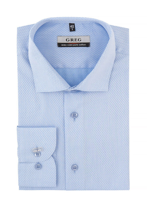 Сорочка мужская длинный рукав GREG 213/191/8179/Z_GB  фото 4