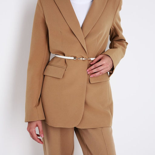 Ремень женский, ширина 1 см, пряжка металл, цвет белый - Simaland фото 4