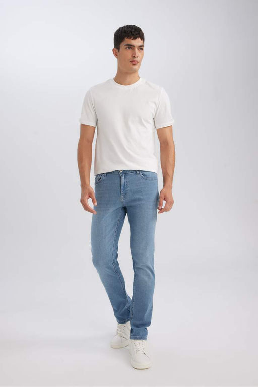 Pedro Slim Fit Джинсовые брюки узкого кроя с нормальной талией и узкими штанинами - Defacto фото 2