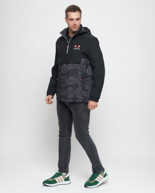 Куртка-анорак спортивная мужская цвета хаки 88629Kh - Wonderrman фото 3