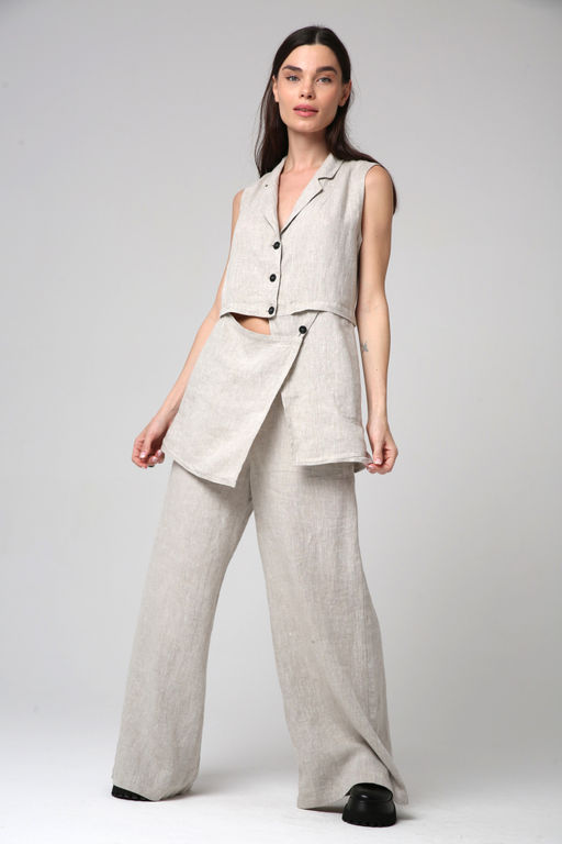 Жилет ЛЕН - Жан и параскева фото 12