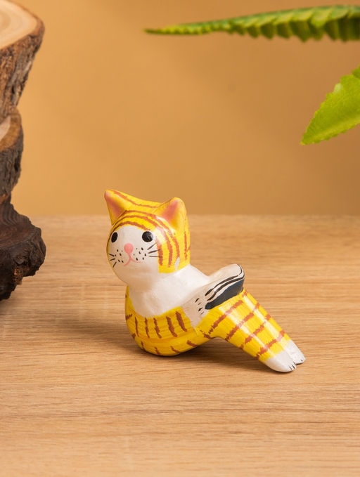 Сувенир «Кошка с книгой», 7×3×5 см, дерево, МИКС