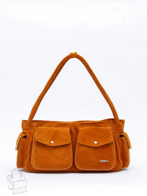 Сумка женская кожаная 91181MSS caramel Velina Fabbiano-Safenta