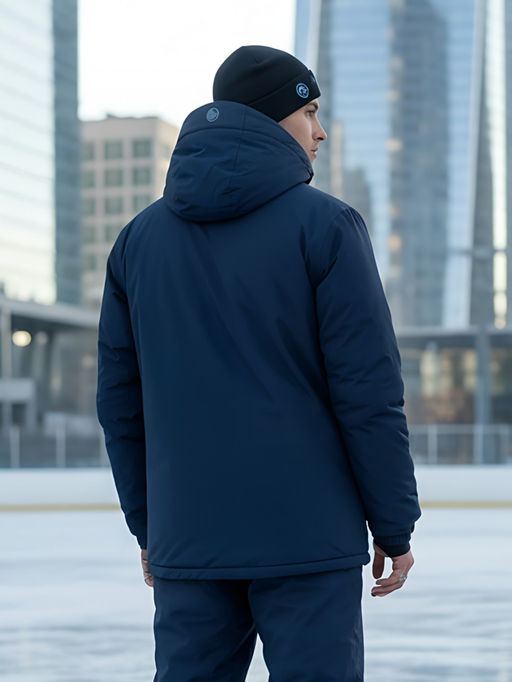 Горнолыжный костюм мужской зимний темно-синего цвета 370TS - Leifensh фото 39