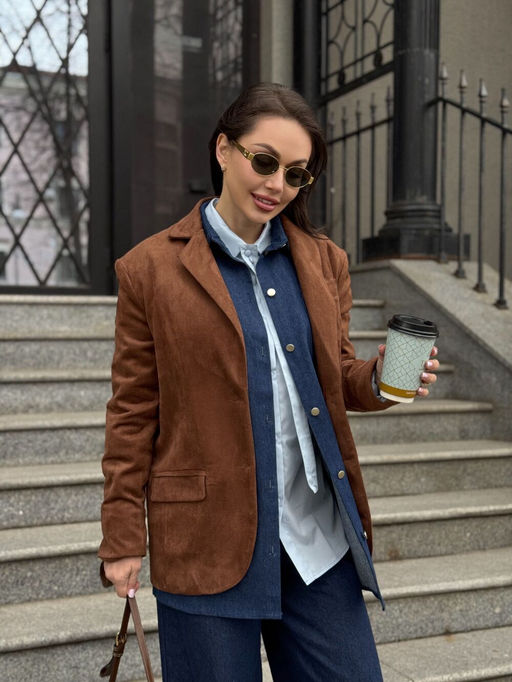 Жакет AURA 1138-176 теплая карамель