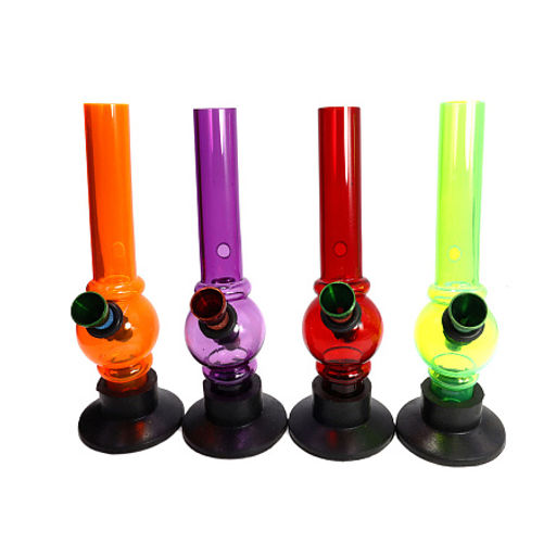 Бонг акриловый Acralik Круглый h-15,5см d-2см акрил высокого качества цвета в ассортименте