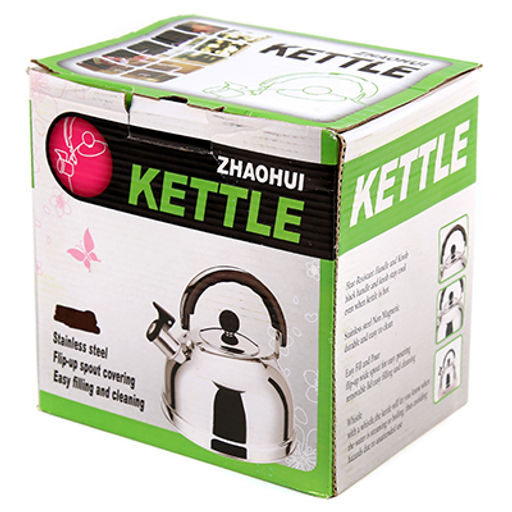 "Студентка" Чайник из нержавеющей стали 1,9л со свистком, ручка бакелитовая, в коробке (Китай) ДОПУСКАЮТСЯ незначительные дефекты: потертости, пятна, царапины, вмятины. Товар возврату и обмену не подлежит.