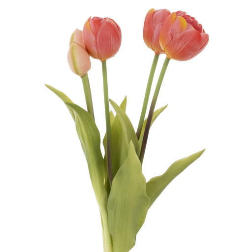 Цветы искусственные "Букет Тюльпанов" (Real Touch), L12 W12 H38 см