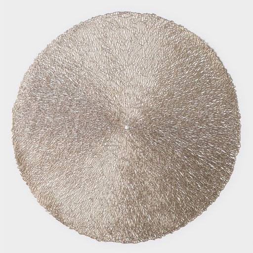 Салфетки сервировочные на стол Доляна «Соломка», d=38 см, 4 шт., золотые