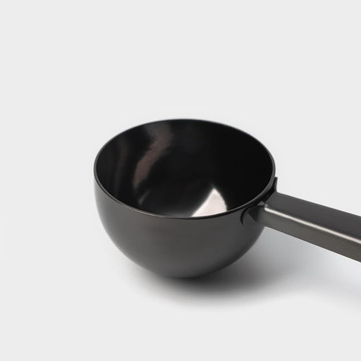 Цена за 2 шт. Ложка для кофе Доляна Aroma, 15 мл, с зажимом, нержавеющая сталь, чёрная