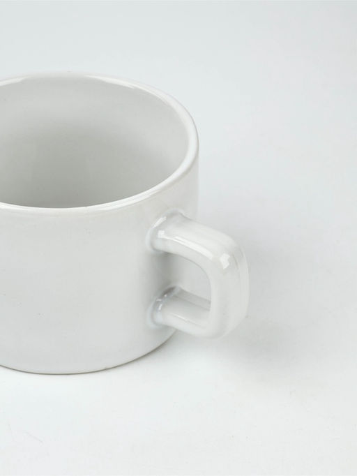 Кружка керамическая новогодняя Снеговик, 320 мл, ручная работа