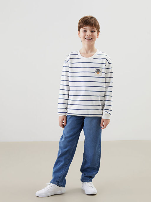 Bisiklet Yaka Erkek ?ocuk Sweatshirt