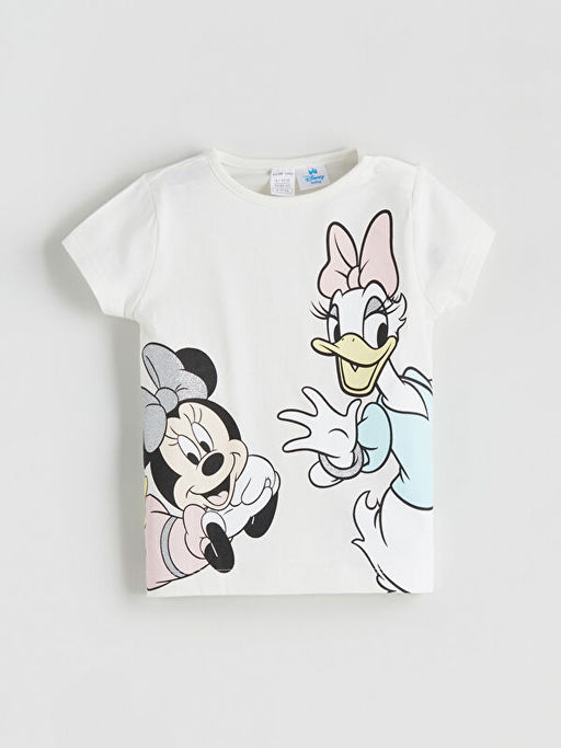 Minnie Mouse ve Daisy Duck Bask?l? K?z Bebek Ti??rt