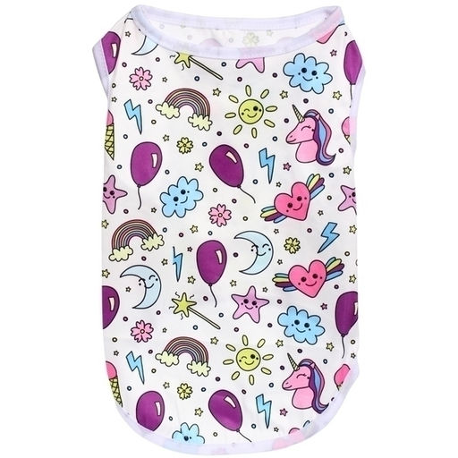 Цена за 2 шт. Майка для собак мелких пород "БРО на стиле", яркая радуга, размер L (длина спинки 33см, объем груди 38см, от 7 до 9кг)