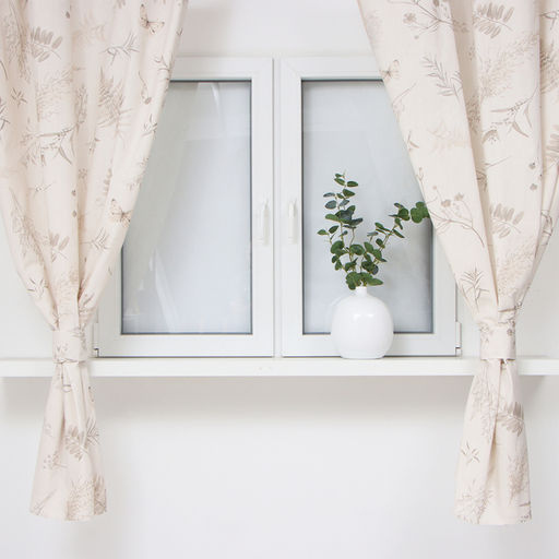 Комплект штор для кухни с подхватами Этель Flower herbarium, 149×180 см - 2 шт.