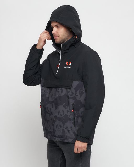 Куртка-анорак спортивная мужская цвета хаки 88629Kh - Wonderrman фото 15