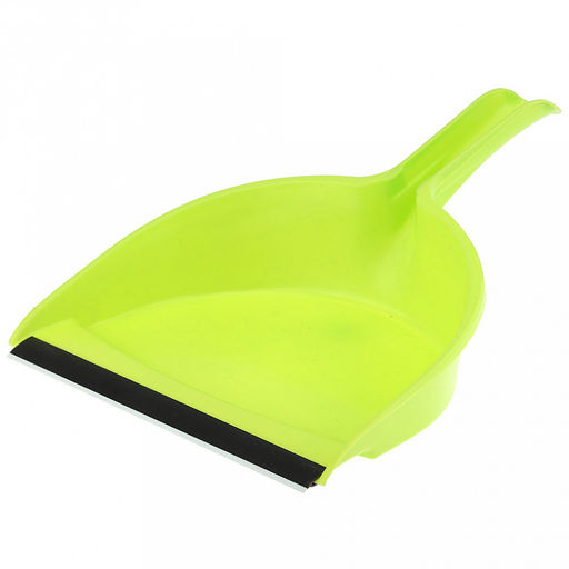 Комплект для уборки пластмассовый: совок 21,5х16,5х7см с резинкой + сметка 25,5х3,7см, ворс 5см "Арка-2" цвета в ассортименте: голубой, фуксия, салатовый (Китай)