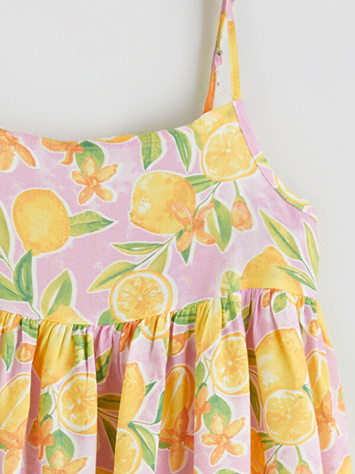 Kare Yaka K?z ?ocuk Elbise