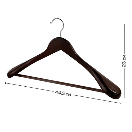 Набор вешалок дерев., 2 шт., с расшир. плеч., 44.5*23*5.8 см, JAPANESE WHITE, шт - Valiant фото 24