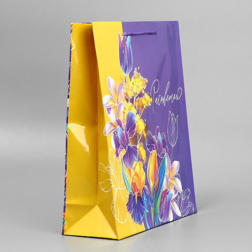 Пакет ламинированный Расцветай, M 24 х 29 х 9 см - Доступные радости фото 5