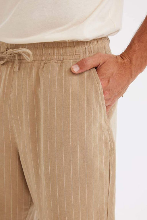 Шорты-бермуды из смесового льна Relax Fit - Defacto фото 5