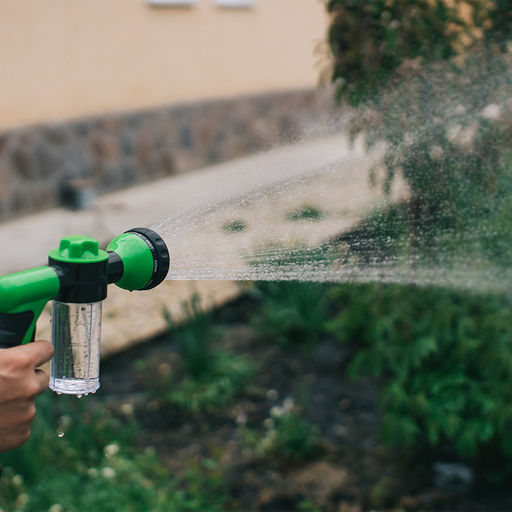 Пистолет для полива, 8 режимов, с колбой для мойки, быстросъёмное соединение, пластик - Simaland фото 4