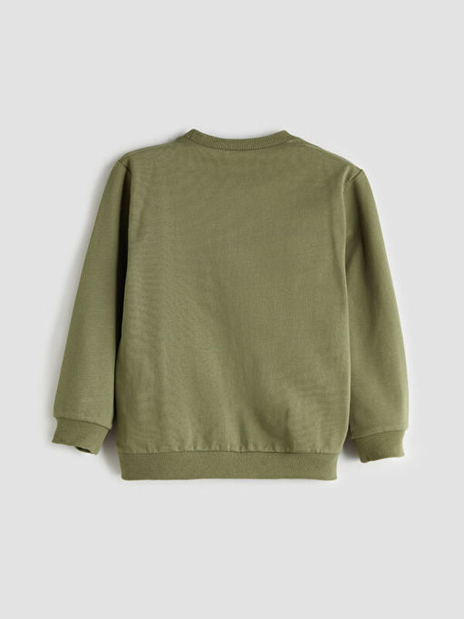 Dinozor Bask?l? Erkek ?ocuk Sweatshirt