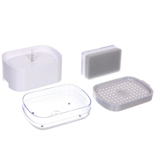 Подставка под губку с дозатором 300мл. 23х10,8х10 1878