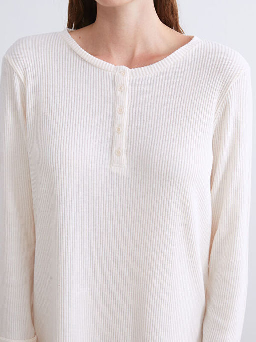 Bisiklet Yaka Kad?n Gecelik