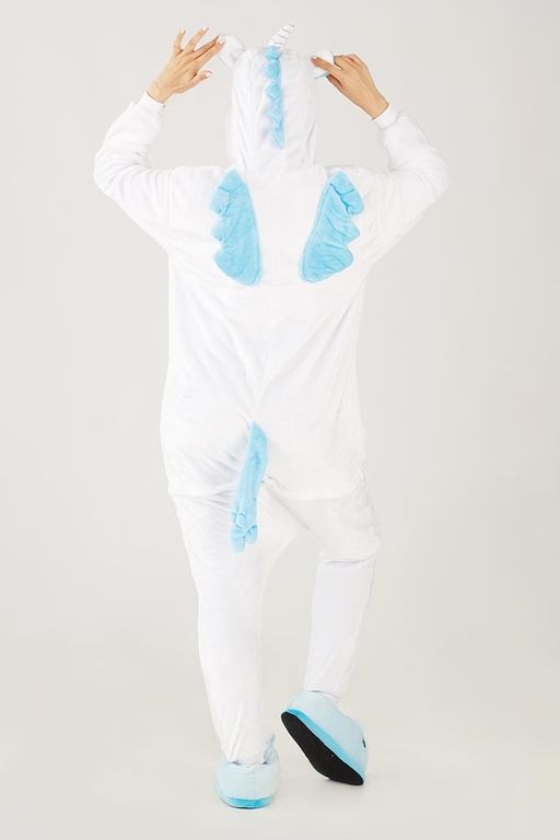 Пижама кигуруми голубой Единорог с крыльями