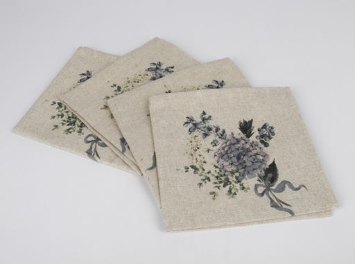 П16-24С188 Комплект столовый 110*110 + 4 салф. 38*38 Гортензия рис. 3 - Текс-дизайн фото 5