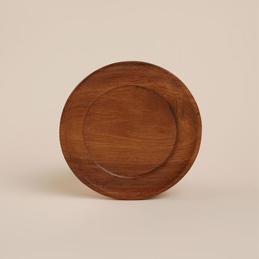 Кружка керамическая SL Home «Стоун форест», 220 мл, на деревянной подставке, d= 12 см