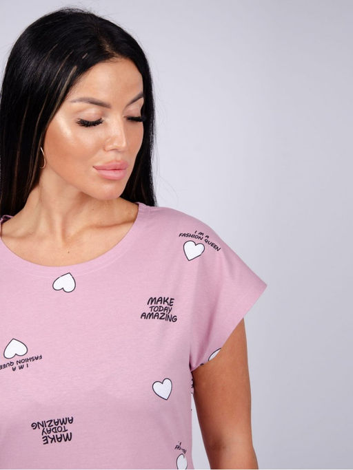 Туника "Душечка" брусника, трикотаж