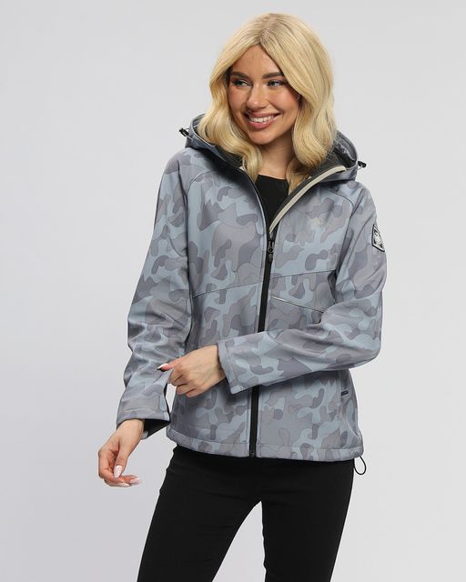 Ветровка MTFORCE женская softshell серого цвета 2207-1Sr  фото 5