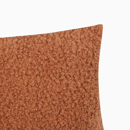 Наволочка декоративная Этель Boucle 43х43см, цвет коричневый, полиэстер  фото 2