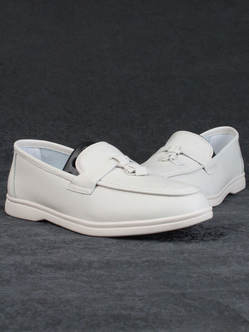 03-B416-2 LT. BEIGE Лоферы женские (натуральная кожа)