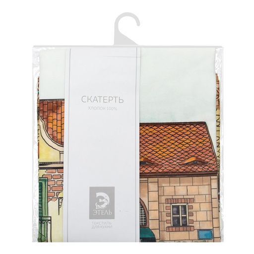 Скатерть «Этель» Италия 110×150 см, 100% хлопок, саржа 190 г/м²