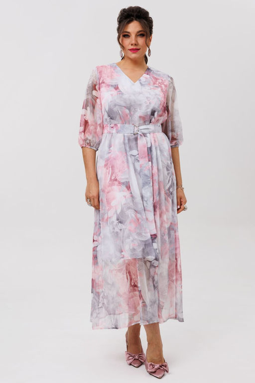 Платье ANELLI 1605 розовый сапфир  фото 2