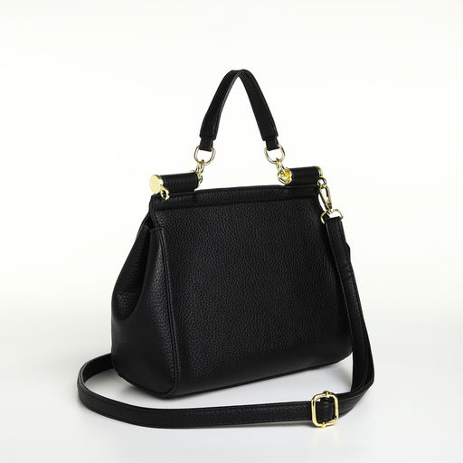 Сумка женская мессенджер TEXTURA на магните, 25×9×17 см, чёрная