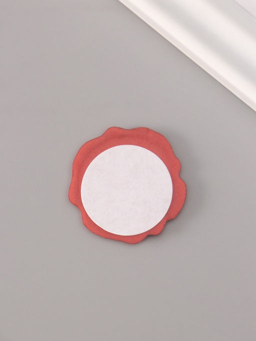 Цена за 4 шт. Сургучный оттиск «Подарок», декоративный элемент для приглашений, конвертов и сертификатов, бордо, d=3.2 см