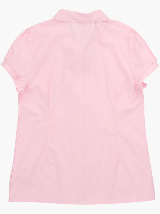 Рубашка розовая с брошью UD 5119 розовый/синий - Mini maxi фото 6