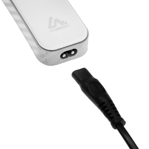 Машинка для стрижки Luazon LTRI-21, 3 Вт, 3 насадки, LED-индикатор, от АКБ, белая