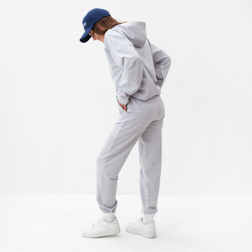 Костюм женский спортивный (толстовка и брюки) MIST, размер 44-46, серый